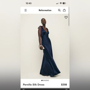 Reformation Pernille Silk Dress
